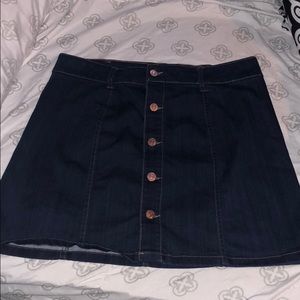 Dark denim skirt